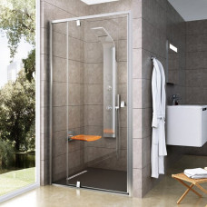 Душевая дверь двухэлементная Pivot PDOP2-120 Transparent, (03GG0U00Z1) RAVAK