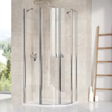 Душевая кабина полукруглая CHROME CSKK4-90 Transparent, (3Q170C00Z1) RAVAK