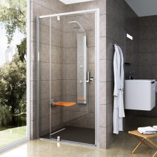 Душевые двери двухэлементные PDOP2-120 Transparent, (03GG0C00Z1) RAVAK