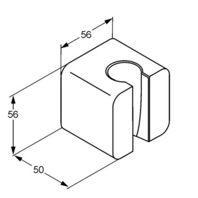 Держатель для ручного душа A-QA (6555105-00), Kludi