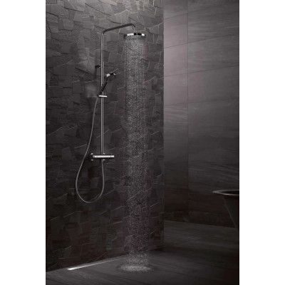 A-QAs Dual Shower System с термостатом 6609505-00 верхний душ+ручной душ Kludi ГЕРМАНИЯ A-QAs Dual Shower System с термостатом 6609505-00 верхний душ+ручной душ Kludi ГЕРМАНИЯ