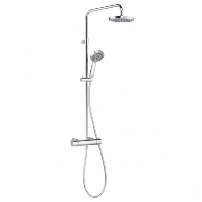 A-QAs Dual Shower System с термостатом 6609505-00 верхний душ+ручной душ Kludi ГЕРМАНИЯ