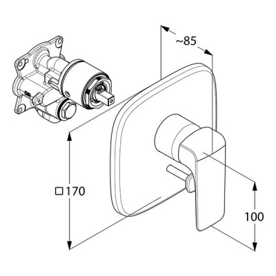 Змішувач Ameo (416500575), Kludi Змішувач Ameo (416500575), Kludi