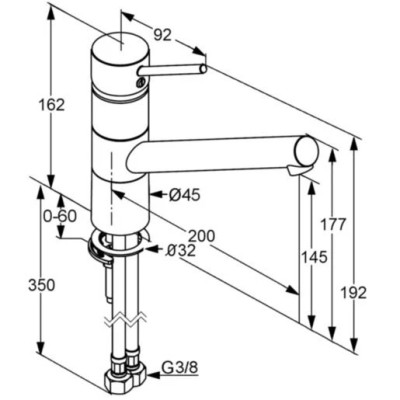 Змішувач для кухні DN 10 Scope (339300575), Kludi Змішувач для кухні DN 10 Scope (339300575), Kludi