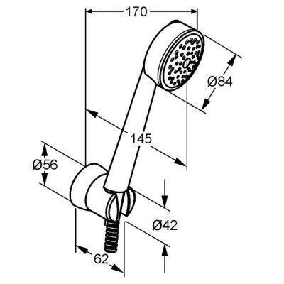 Душевой набор 1S Zenta (6065005-00), Kludi