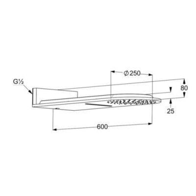 Верхний душ Kludi DN 15 A-QA (6488091-00) белый, Kludi Верхний душ Kludi DN 15 A-QA (6488091-00) белый, Kludi