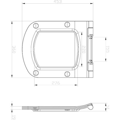 Крышка для унитаза CLASSIC Slim SoftClose (X01673), RAVAK