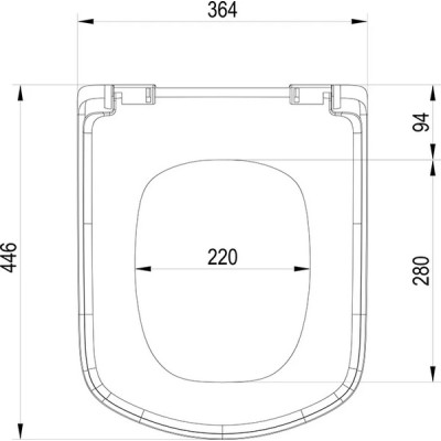 Кришка для унітаза CLASSIC SoftClose (X01672), RAVAK