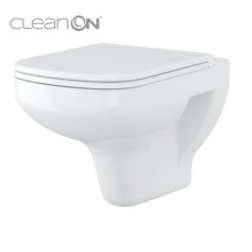 Подвесной унитаз Colour CleanOn с крышкой Slim дюропласт soft close SZCZ1001261608 Cersanit