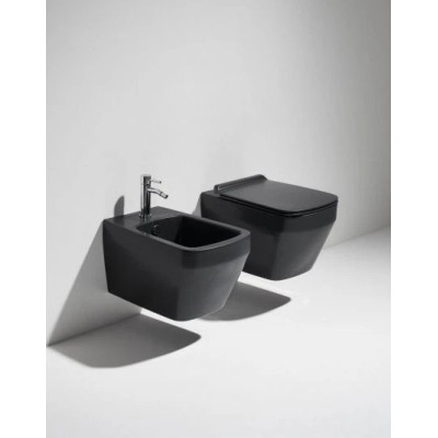 Унітаз підвісний Baden Baden BB 18 з кришкою soft-close BB18-F87(85)-BB004NM Nero matt SIMAS Унітаз підвісний Baden Baden BB 18 з кришкою soft-close BB18-F87(85)-BB004NM Nero matt SIMAS