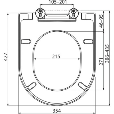 Крышка для унитаза UNI CHROME 02A SoftClose (X01549), RAVAK Крышка для унитаза UNI CHROME 02A SoftClose (X01549), RAVAK