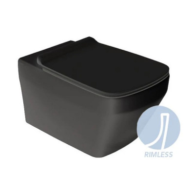 Крышка для унитаза Baden Baden soft-close (BB004 nero matt) nero matt, SIMAS