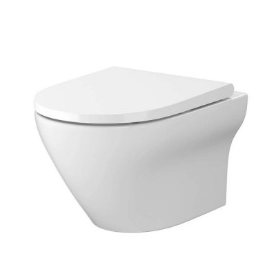 Подвесной унитаз В331 Larga Ew CleanOn с крышкой Slim Wrap дюропласт soft close SZCZ1002606324 Cersanit