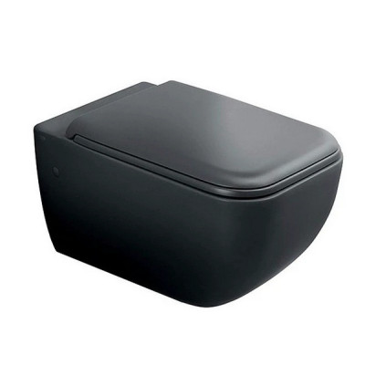 Унитаз подвесной Shui Comfort Basalto с крышкой soft close SHCOVSKCPVSHCOTFBA CIELO