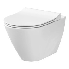 Подвесной унитаз City CleanOn с крышкой Slim дюропласт soft close SZCZ1001681773 Cersanit