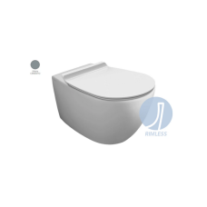 Подвесной унитаз Vignoni Rimless VI18 с крышкой soft-close Cemento matt VI18-F85-VI004СM SIMAS