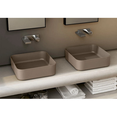 Умивальник Shui Comfort Quadrato 40 Arenaria SHCOLAQ40AN CIELO Умивальник Shui Comfort Quadrato 40 Arenaria SHCOLAQ40AN CIELO
