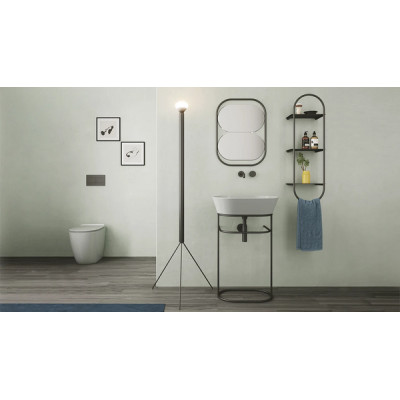 Умивальник WA 02 Wave (WA02WM) White matt, SIMAS Умивальник WA 02 Wave (WA02WM) White matt, SIMAS