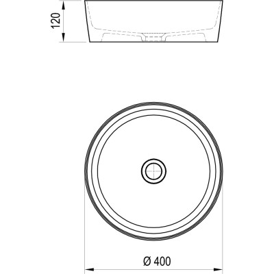 Умывальник UNI 400 Slim, RAVAK Умывальник UNI 400 Slim, RAVAK