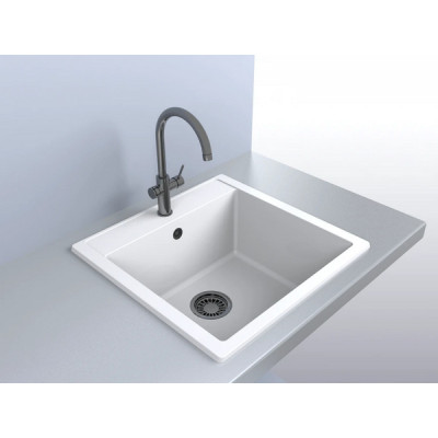 Кухонна мийка BODRUM 510 White, MIRAGGIO