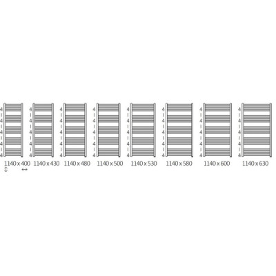 Рушникосушка Fiona One 1140х430 WWFIE114043K9M5E1P Terma