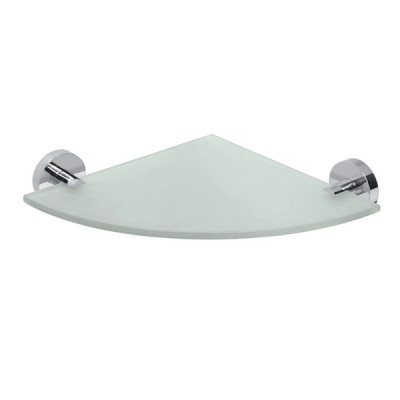 Полочка стеклянная угловая 104102012 Omega: 250x250 mm Bemeta, Чехия