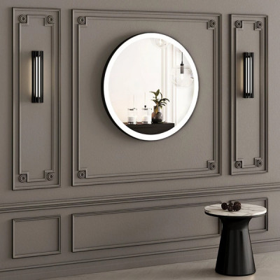 Дзеркало YAMATO BLACK Iron Mirror 900х900 StudioGlass