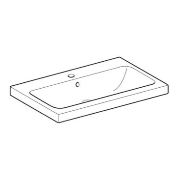 Раковина Geberit 501.848.JT.1, 75 см, білий матовий