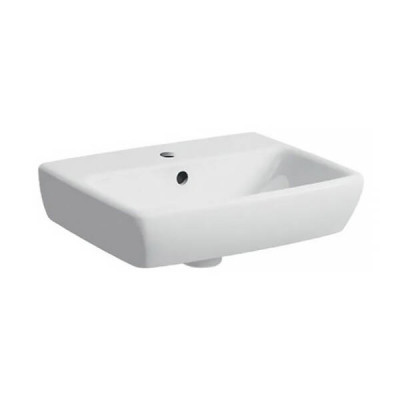 Раковина Geberit Smyle Square 500.322.01.7 45 см, отв. під зміш по центру, колір білий глянець