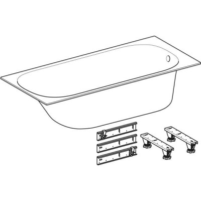 Ванна акрилова Geberit Soana 554.001.01.1 160x70 см з ніжками Ванна акрилова Geberit Soana 554.001.01.1 160x70 см з ніжками