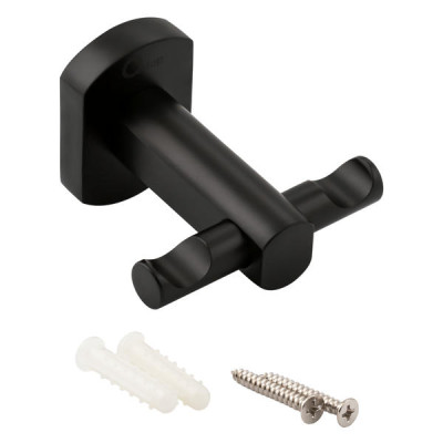 Гачок Qtap Liberty подвійний QTLIBBLM1154 Black Гачок Qtap Liberty подвійний QTLIBBLM1154 Black
