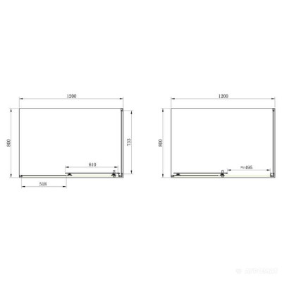Душова кабіна Primera Frame SHRC55126 120х80 см профіль хром/прозоре скло Душова кабіна Primera Frame SHRC55126 120х80 см профіль хром/прозоре скло