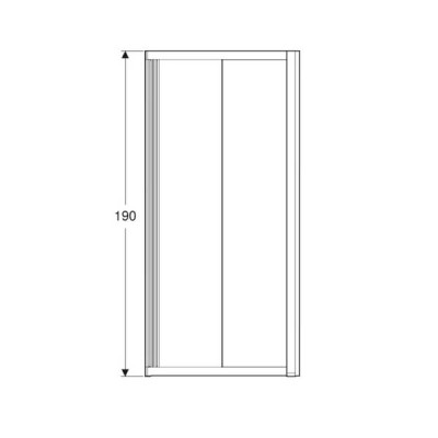 Душова кабіна Geberit Geo 560.122.00.2 квадратна 900x900 без піддону