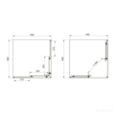 Душова кабіна Primera Frame SHRC53906 90х90 см профіль хром/прозоре скло Душова кабіна Primera Frame SHRC53906 90х90 см профіль хром/прозоре скло
