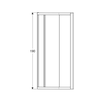 Душова кабіна Geberit Geo 560.121.00.2 1/4 кола 900x900 без піддону