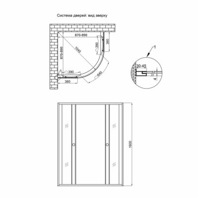 Душевая кабина Lidz Latwa SC90x90.SAT.HIGH.L, стекло Linie 4 мм без поддона Душевая кабина Lidz Latwa SC90x90.SAT.HIGH.L, стекло Linie 4 мм без поддона