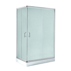 Душевая кабина Lidz Wawel SC100x80.SAT.LOW.FR, стекло Frost 5 мм + Lidz Душевой поддон KAPIELKA ST100x80х14