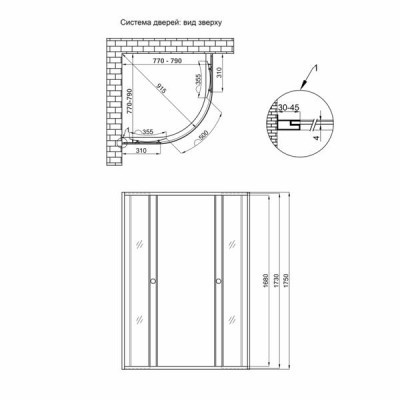 Душевая кабина Lidz Wieza SC80x80.SAT.MID.L, стекло Linie 4 мм без поддона Душевая кабина Lidz Wieza SC80x80.SAT.MID.L, стекло Linie 4 мм без поддона