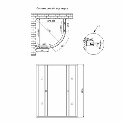 Душевая кабина Lidz Wieza SC90x90.SAT.MID.L, стекло Linie 4 мм без поддона Душевая кабина Lidz Wieza SC90x90.SAT.MID.L, стекло Linie 4 мм без поддона