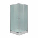 Lidz Wawel SC80x80.SAT.LOW.FR Душевая кабина квадратная, стекло Frost 4 мм + Lidz Душевой поддон KAPIELKA ST80x80х14
