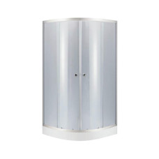 Душевая кабина Lidz Latwa SC80x80.SAT.LOW.GR, стекло тон. 4 мм + Lidz Душевой поддон KAPIELKA ST80x80x15