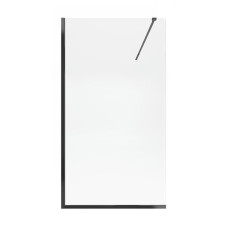 Душова перегородка Qtap Walk-In Standard BLM209.C8 90х200 см, скло Clear 8 мм, покриття CalcLess