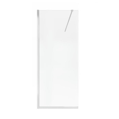 Душова перегородка Qtap Walk-In Standard CRM209.C8 90х200 см, скло Clear 8 мм, покриття CalcLess