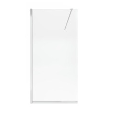 Душова перегородка Qtap Walk-In Standard CRM201.C8 100х200 см, скло Clear 8 мм, покриття CalcLess