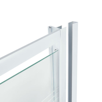 Душові двері в нішу Qtap Pisces WHI208-9.CP5 79-92х185 см, скло Pattern 5 мм Душові двері в нішу Qtap Pisces WHI208-9.CP5 79-92х185 см, скло Pattern 5 мм