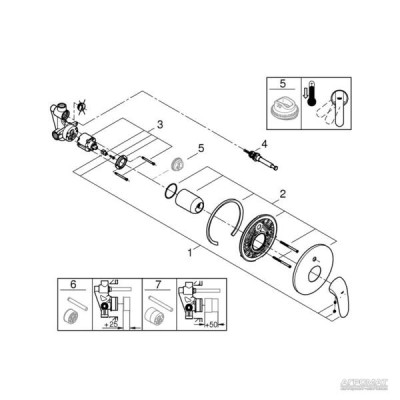 Змішувач прихованого монтажу для душу Grohe Eurostyle New 23730003 Змішувач прихованого монтажу для душу Grohe Eurostyle New 23730003