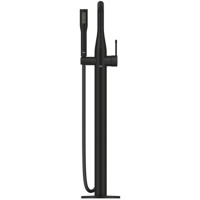 Змішувач для ванни Grohe Essence 25248KF1 підлоговий, чорний матовий Змішувач для ванни Grohe Essence 25248KF1 підлоговий, чорний матовий