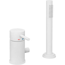 Змішувач для ванни Paffoni Light LIG048BO без виливу, білий матовий