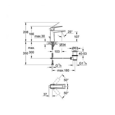 Змішувач для раковини Grohe Allure Brilliant 23029000 Змішувач для раковини Grohe Allure Brilliant 23029000