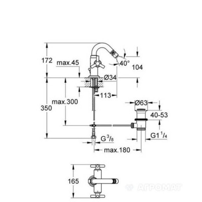 Змішувач для біде Grohe Atrio 24027000